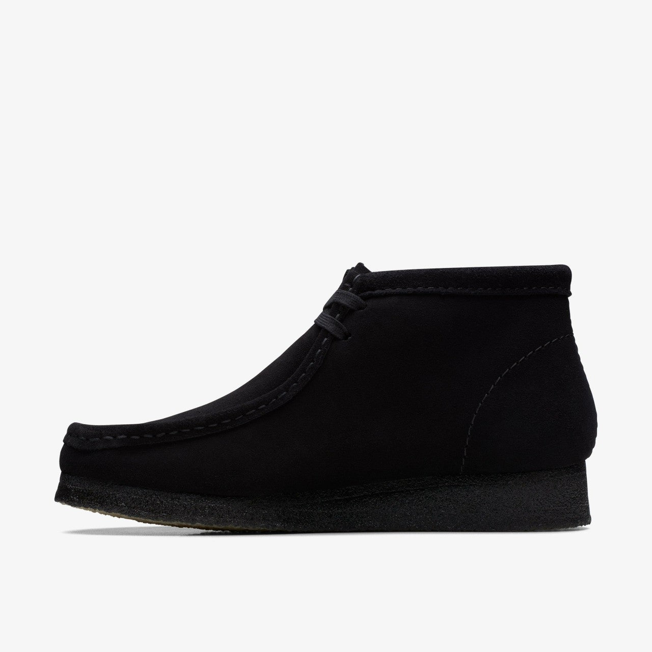 Wallabee Boot Black Suede Clarks Men
