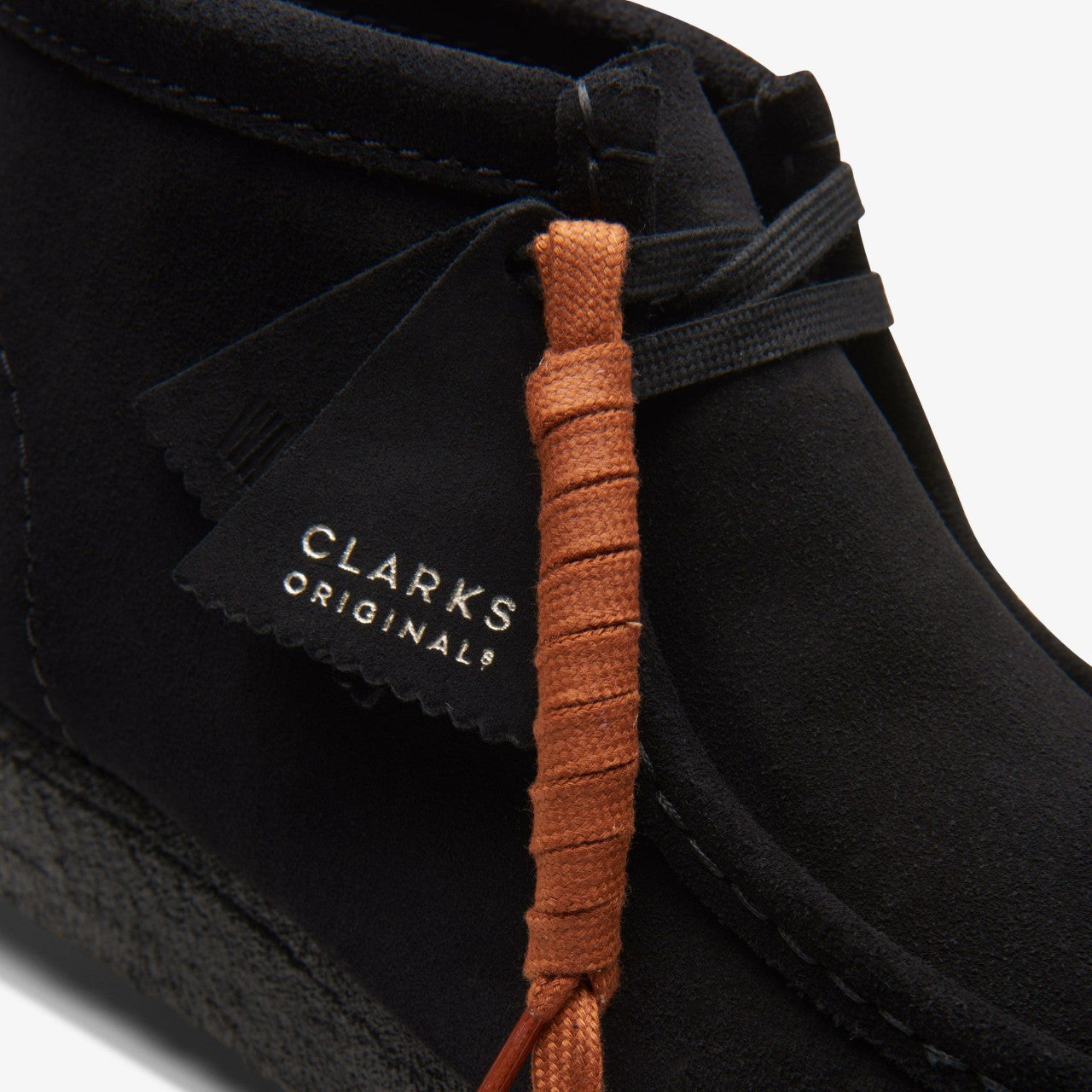 Wallabee Boot Black Suede Clarks Men