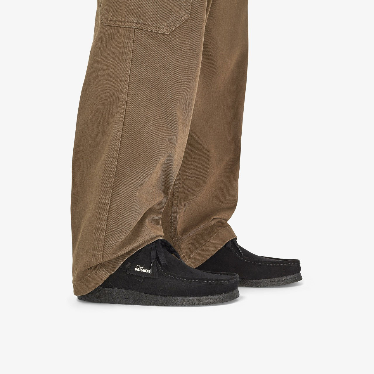 Wallabee Black Suede Clarks Men