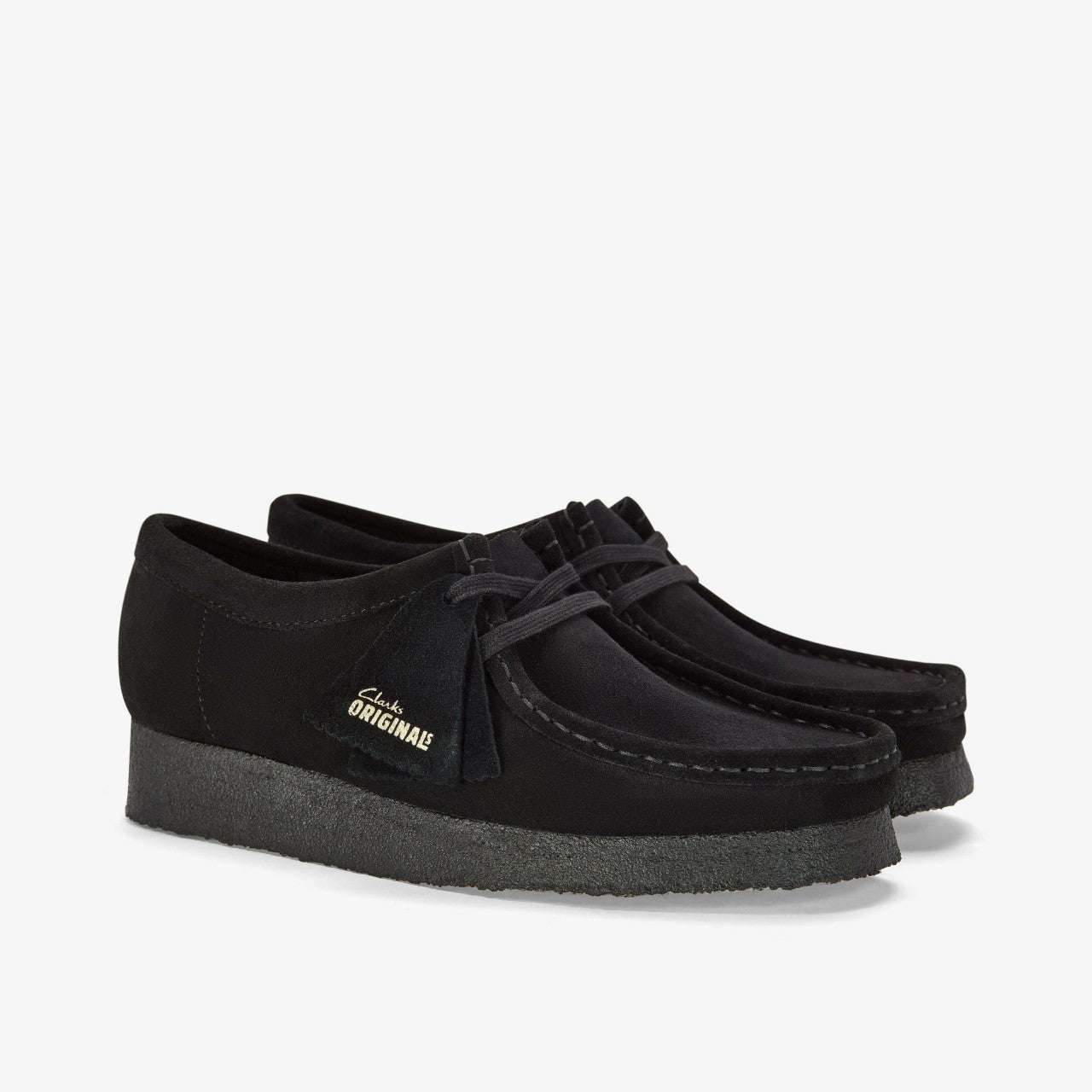 Wallabee Black Suede Clarks Men