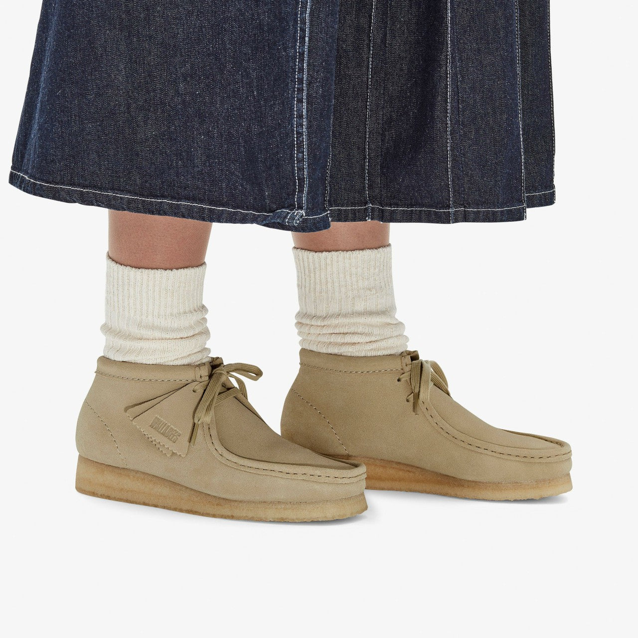 Wallabee Boot Maple Suede Clarks Women