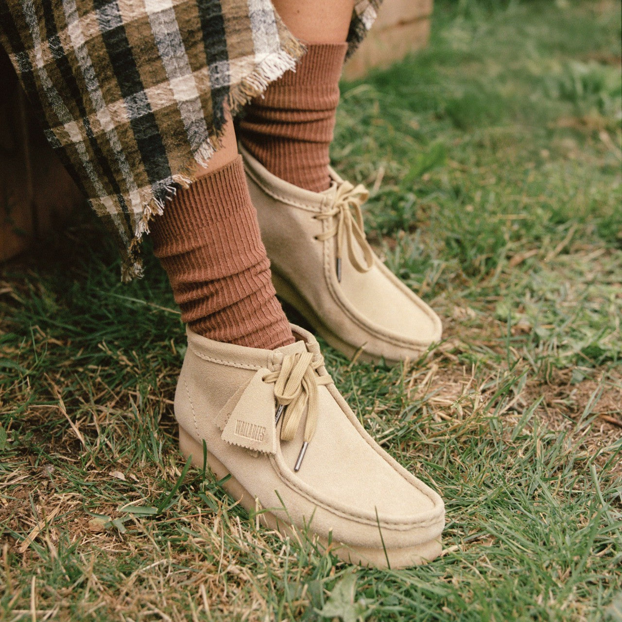 Wallabee Boot Maple Suede Clarks Women