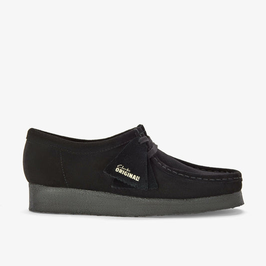 Wallabee Black Suede Clarks Women