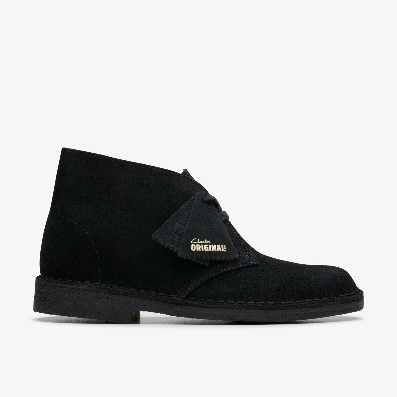 Desert Boot Black Suede Clarks Women