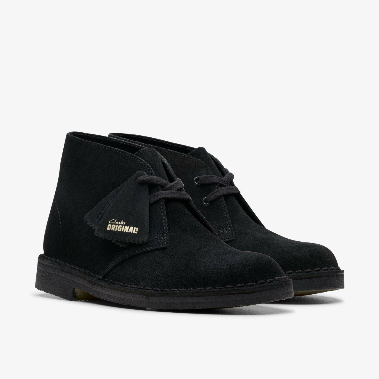 Desert Boot Black Suede Clarks Women