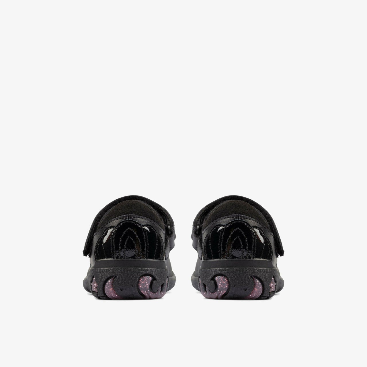 Sea Shimmer Toddler Black Leather Clarks Kids