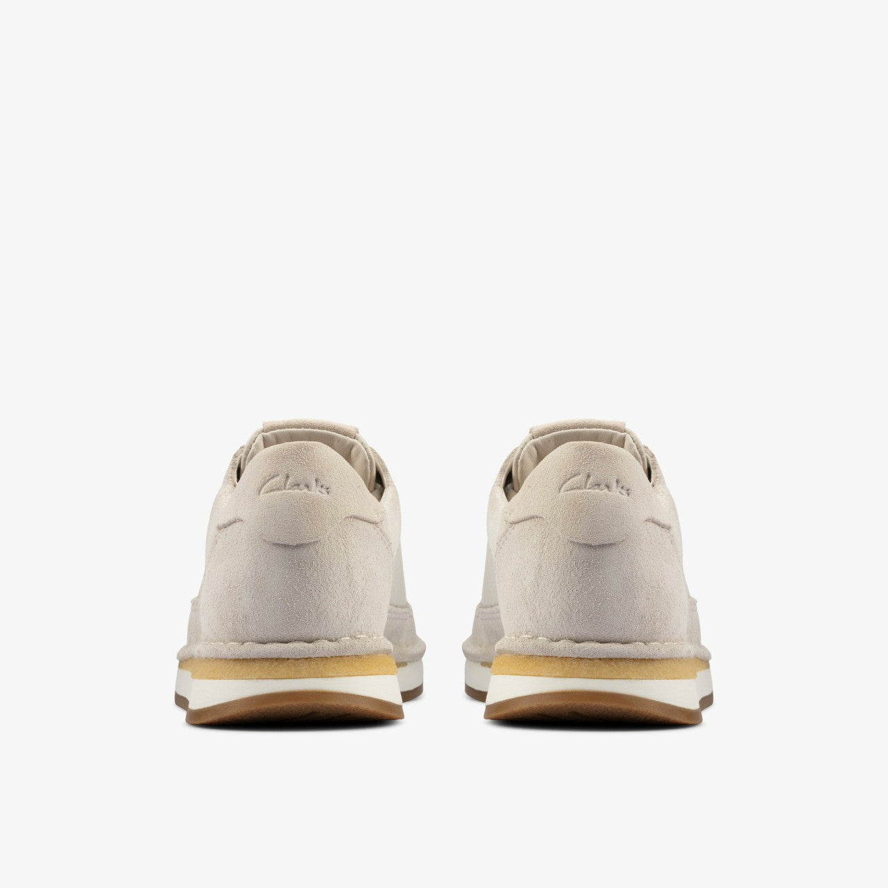 Craft Run Lace White Suede Clarks Women