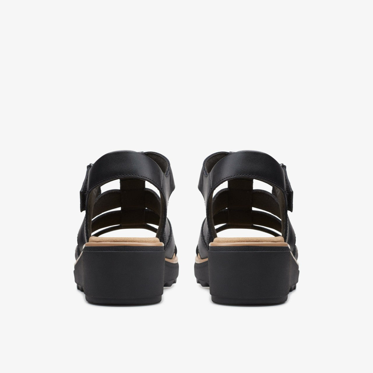 Jillian Quartz Black Leather Clarks Women