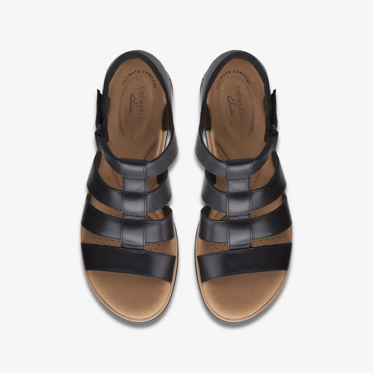 Jillian Quartz Black Leather Clarks Women
