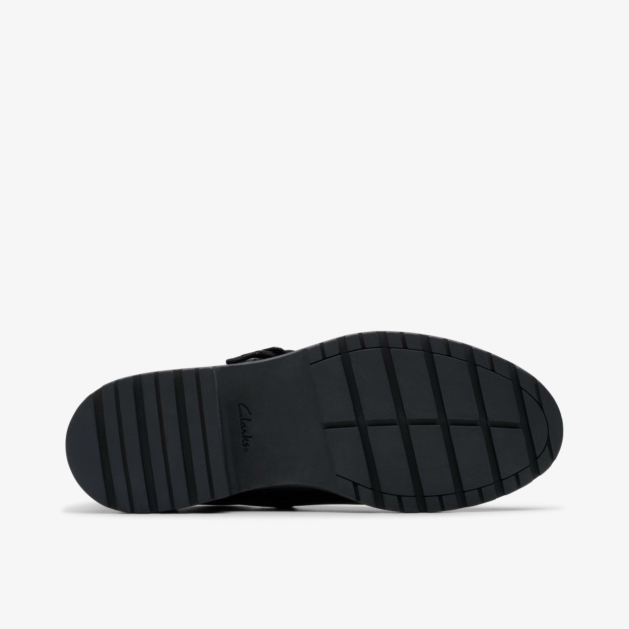 Loxham Walk Youth Black Leather Clarks Kids