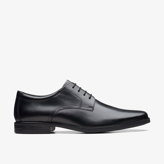 Howard Walk Black Leather Clarks Men