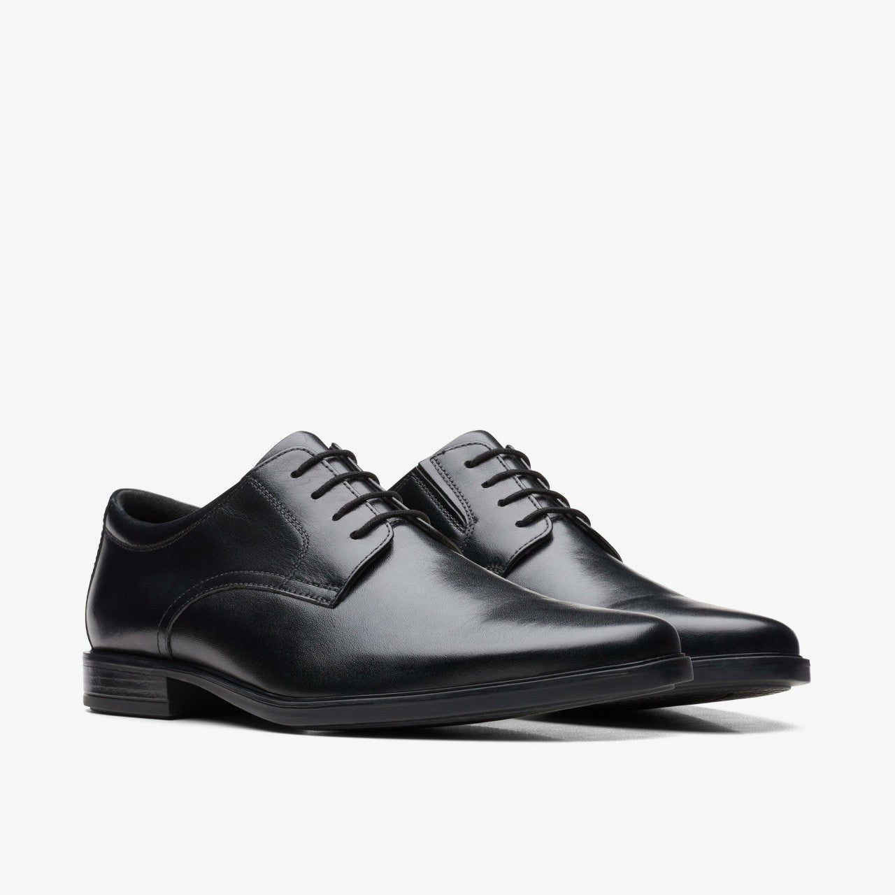 Howard Walk Black Leather Clarks Men