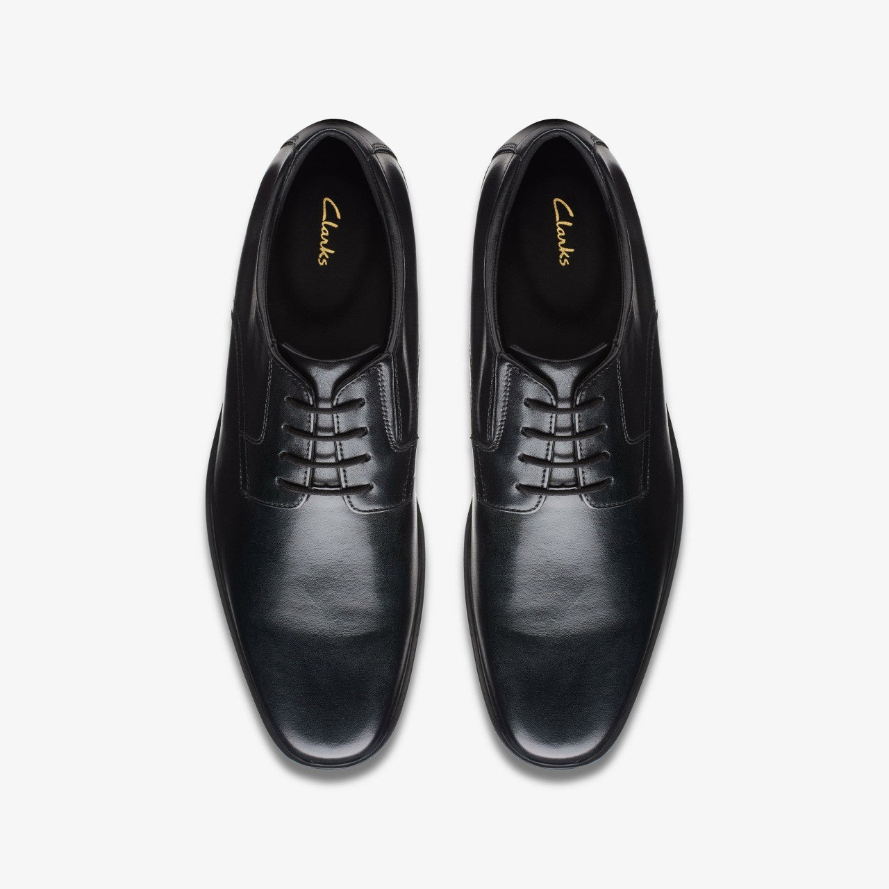 Howard Walk Black Leather Clarks Men