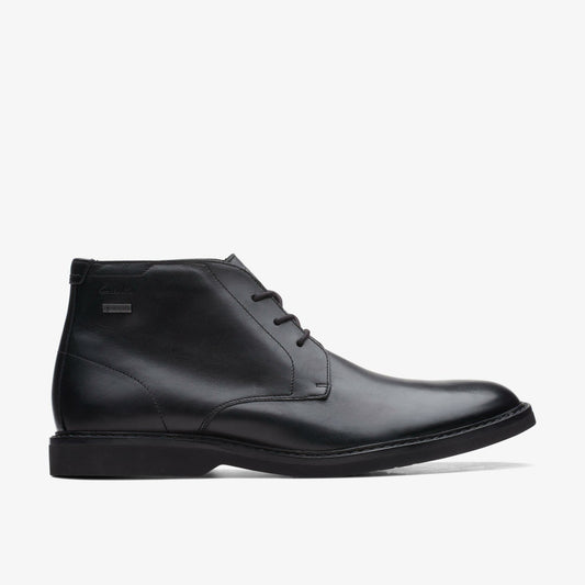 Atticus LT Hi GORE-TEX Black Leather Clarks Men