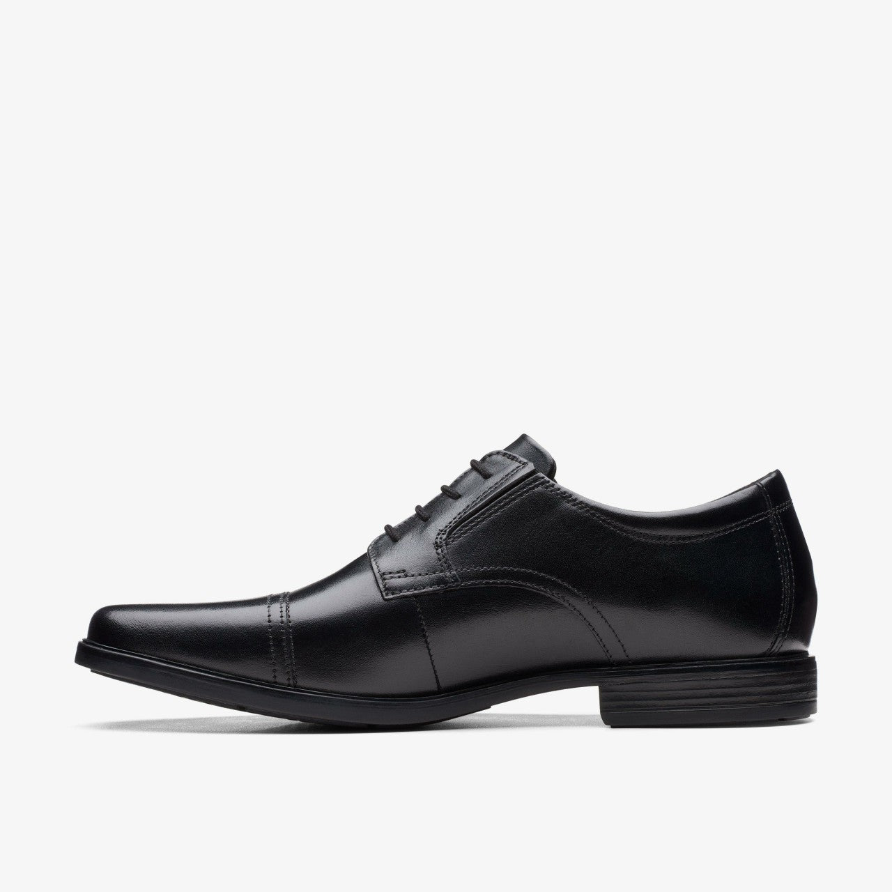 Howard Cap Black Leather Clarks Men