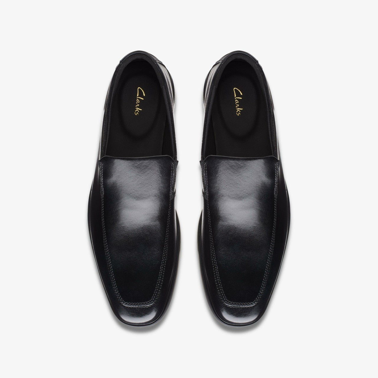 Howard Edge Loafer Black Leather Clarks Men