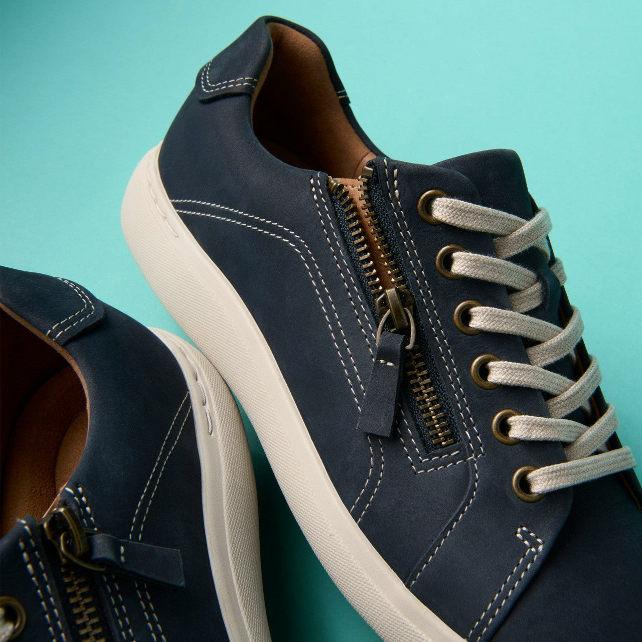 Nalle Lace Navy Nubuck Clarks Women