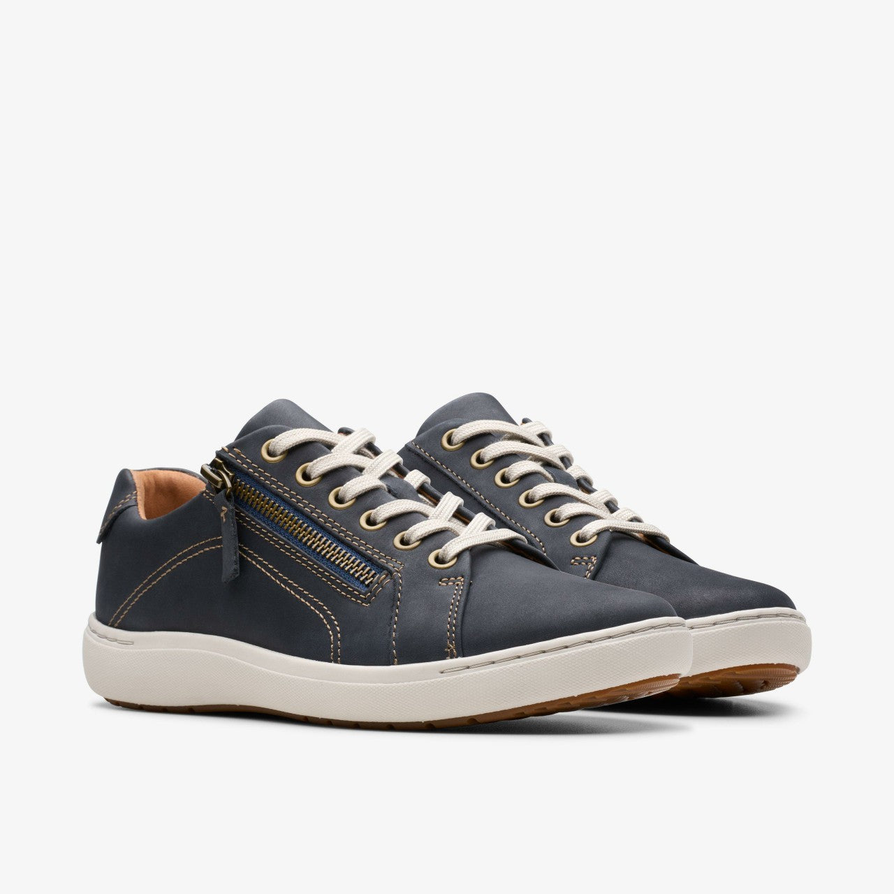 Nalle Lace Navy Nubuck Clarks Women