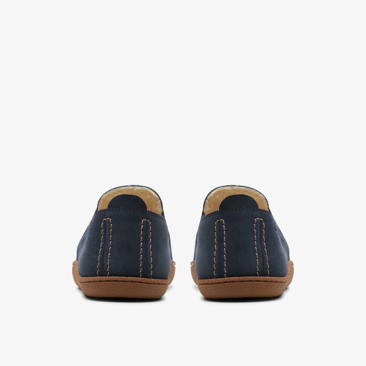 Home Mocc Slipper Navy Suede Clarks Men