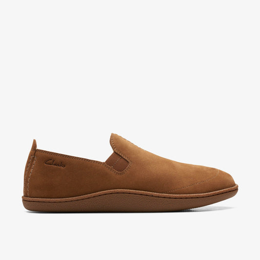 Home Mocc Slipper Tan Suede Clarks Men
