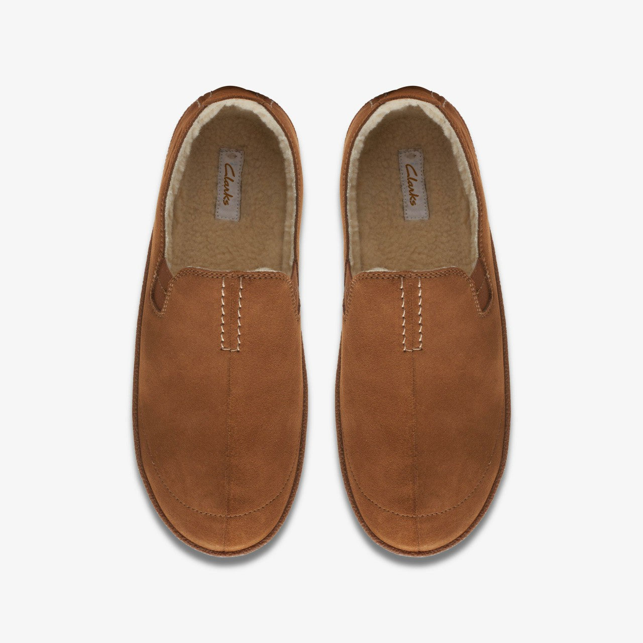 Home Mocc Slipper Tan Suede Clarks Men