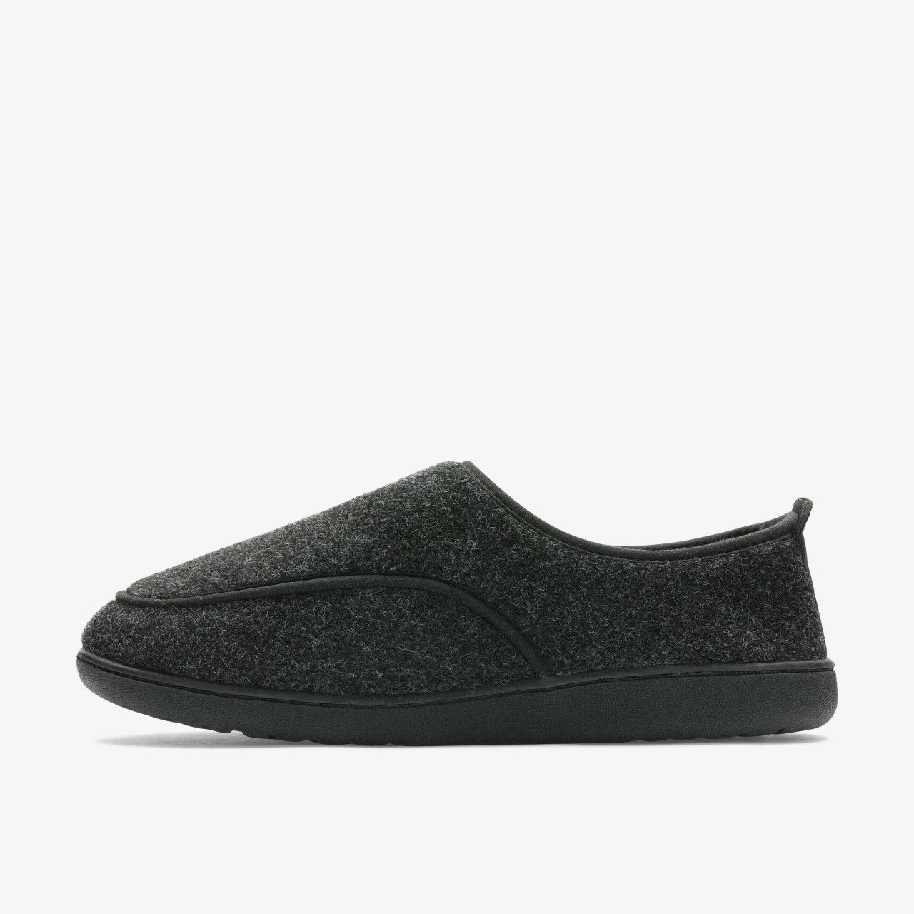 King Riptape Slipper Dark Grey Felt Clarks Men