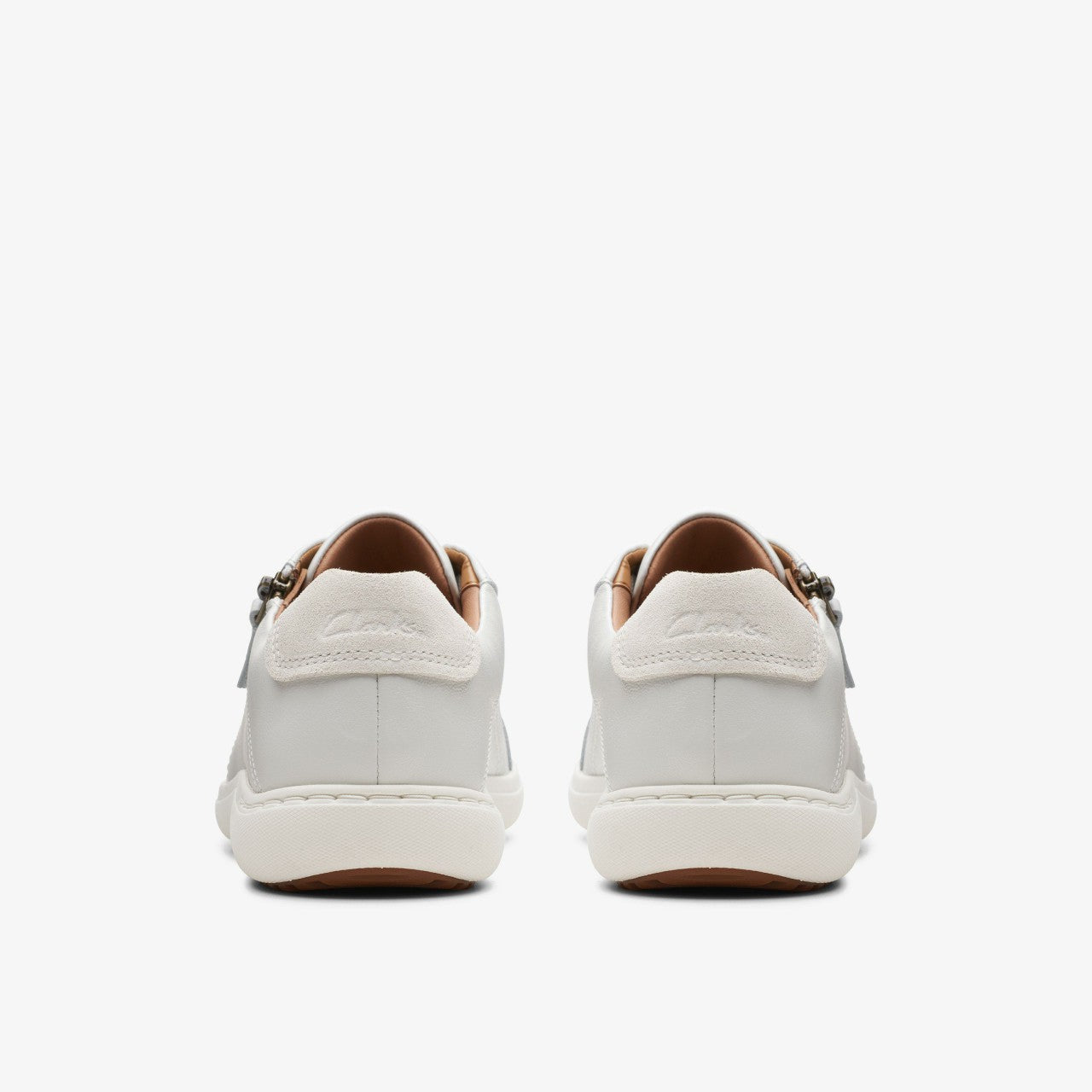 Nalle Lace White Leather Clarks Women
