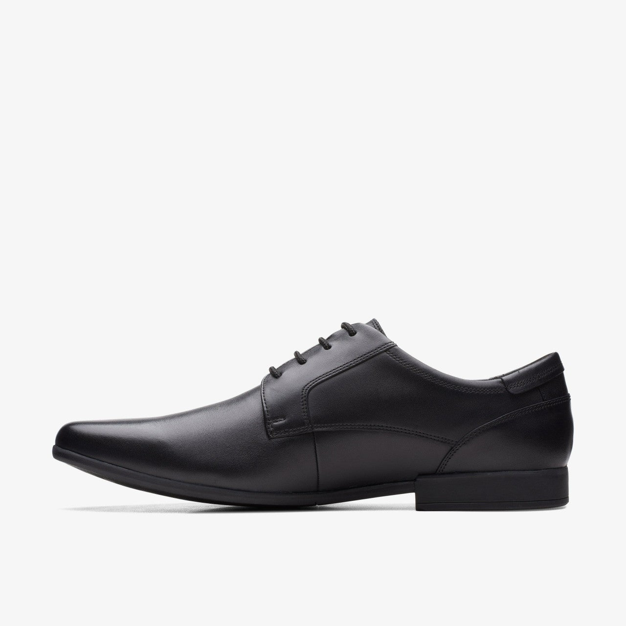 Sidton Lace Black Leather Clarks Men