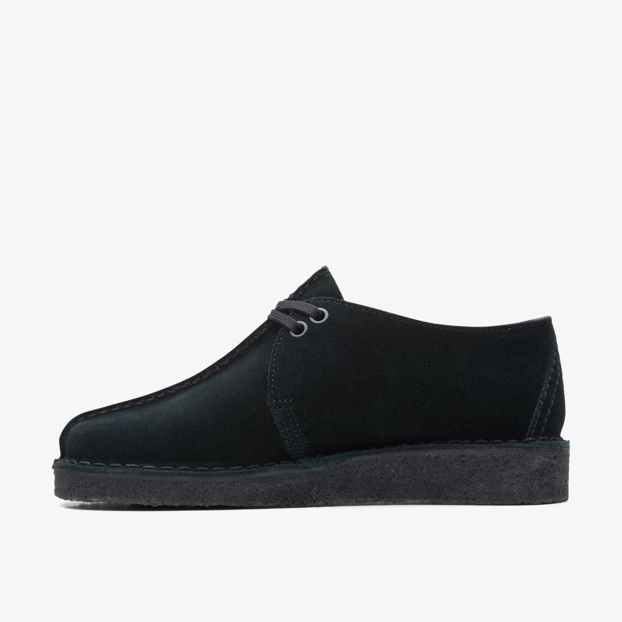 Desert Trek Black Suede Clarks Women