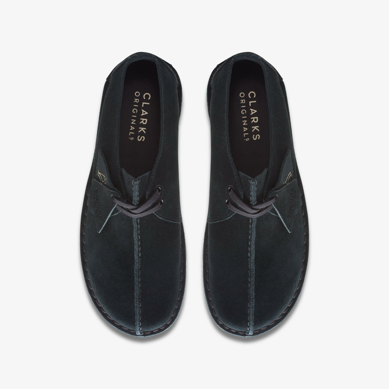 Desert Trek Black Suede Clarks Women