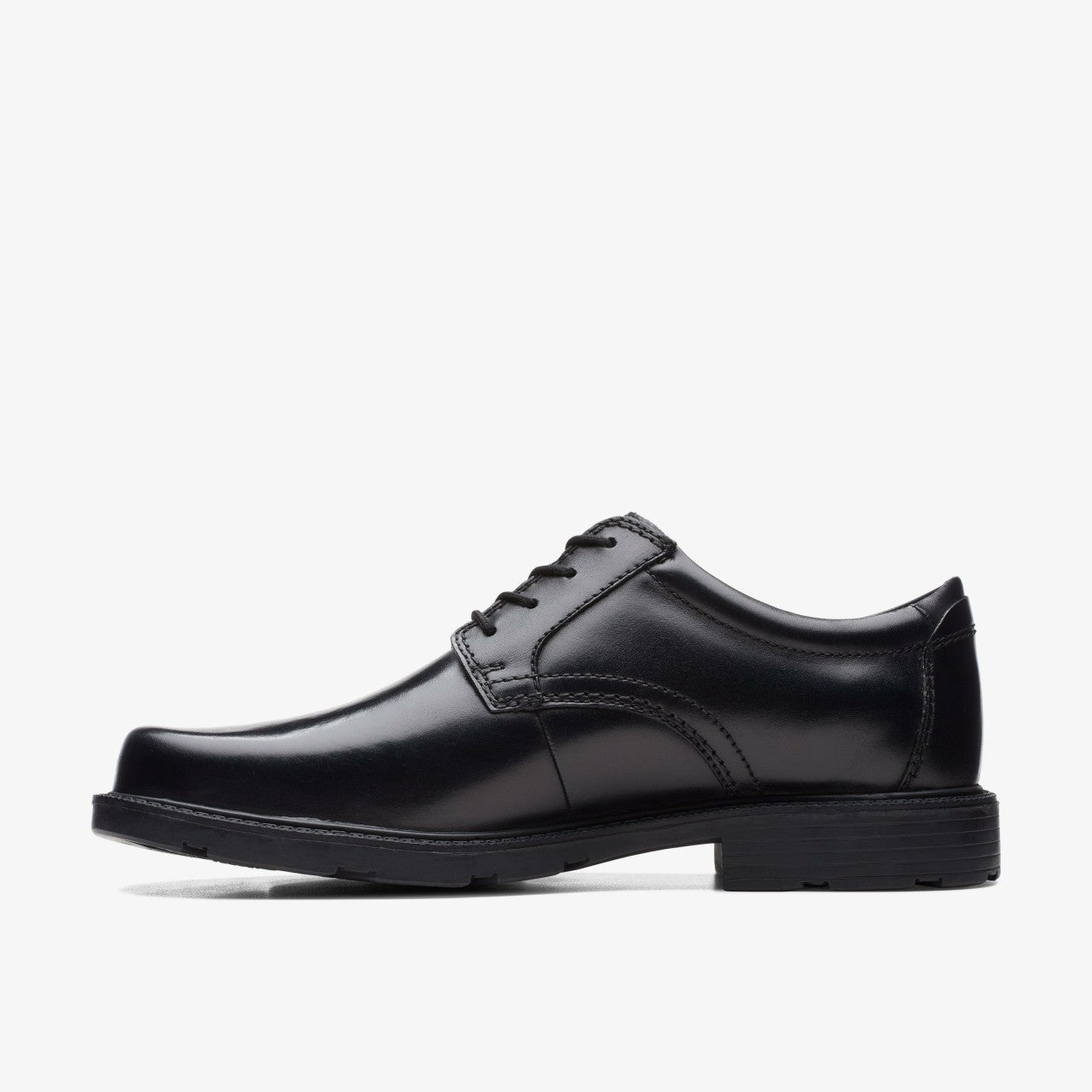 Kerton Lace Black Leather Clarks Men