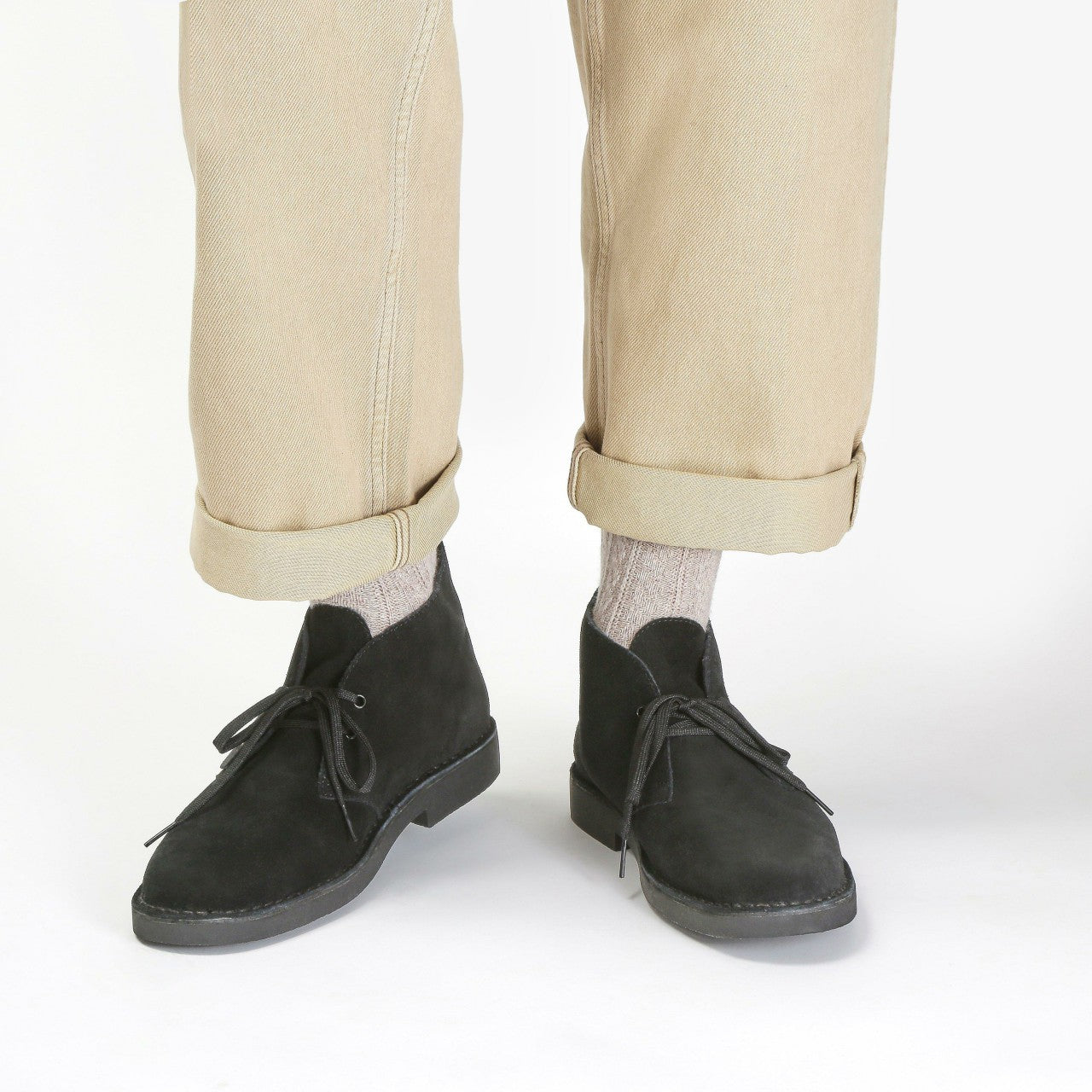 Desert Boot Evo Black Suede Clarks Men