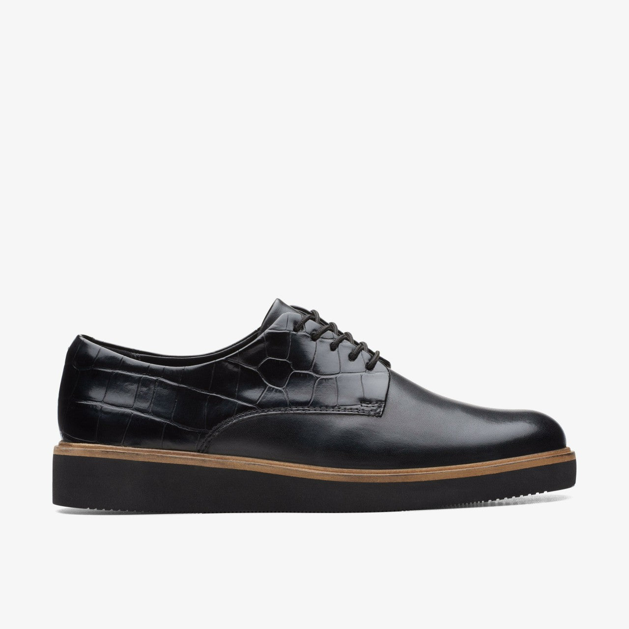 Glickly Derby Black Combination Clarks Women