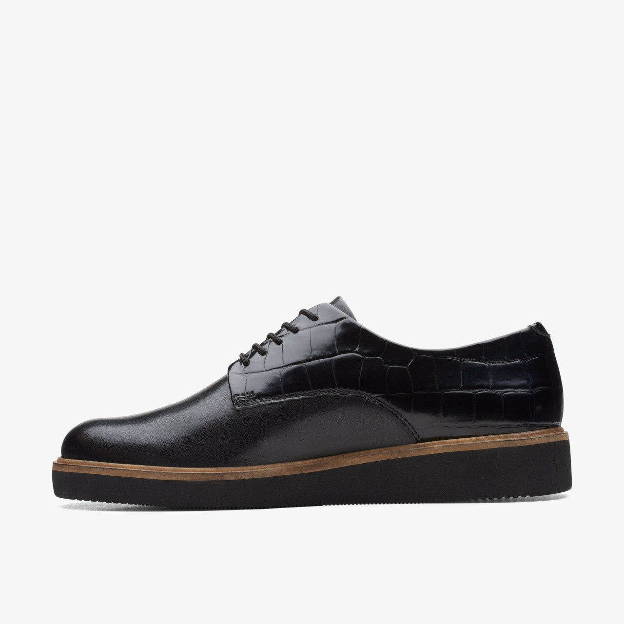 Glickly Derby Black Combination Clarks Women