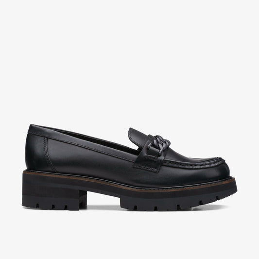 Orianna Edge Black Leather Clarks Women