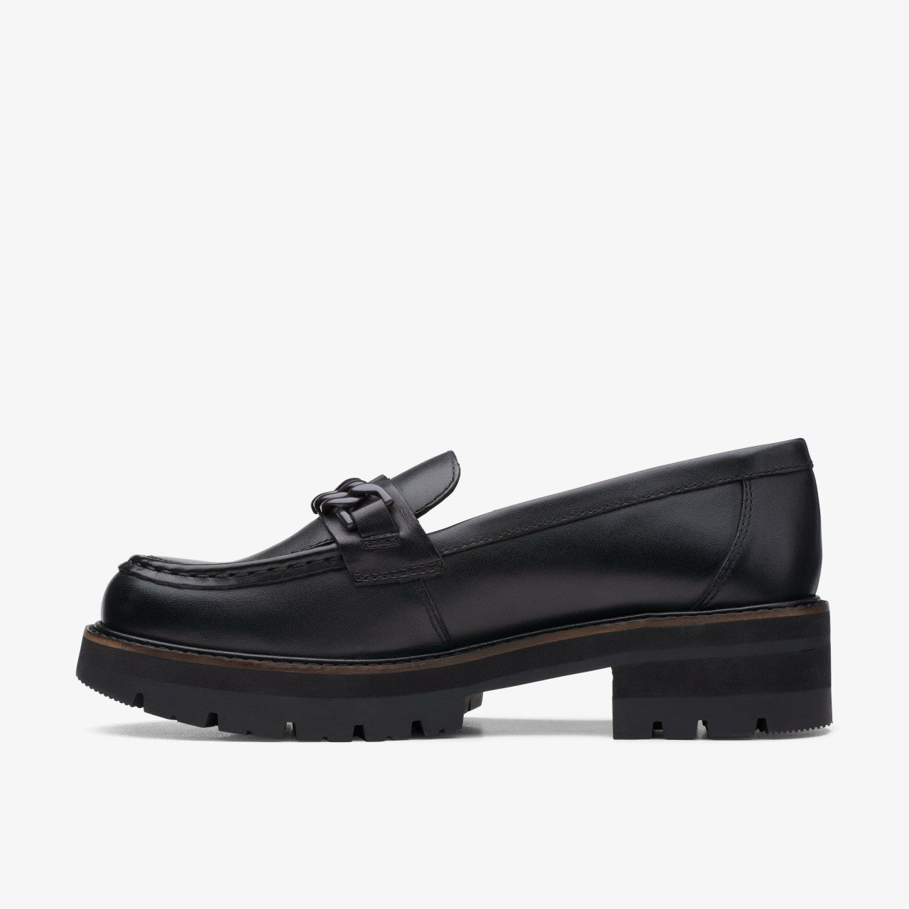 Orianna Edge Black Leather Clarks Women