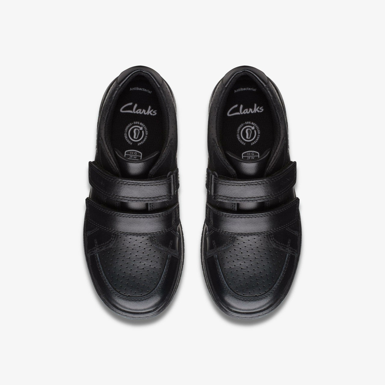 Fawn Strap Kid Black Leather Clarks Kids