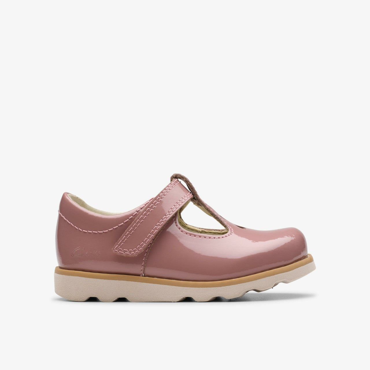 Crown Teen Toddler Dusty Pink Patent Clarks Kids