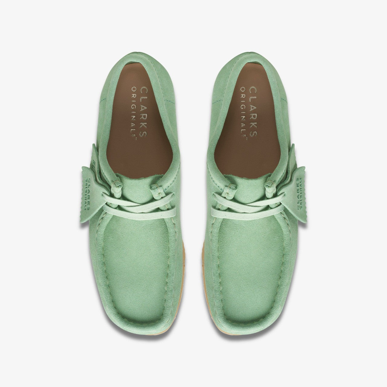 Wallabee Pine Green Clarks Women
