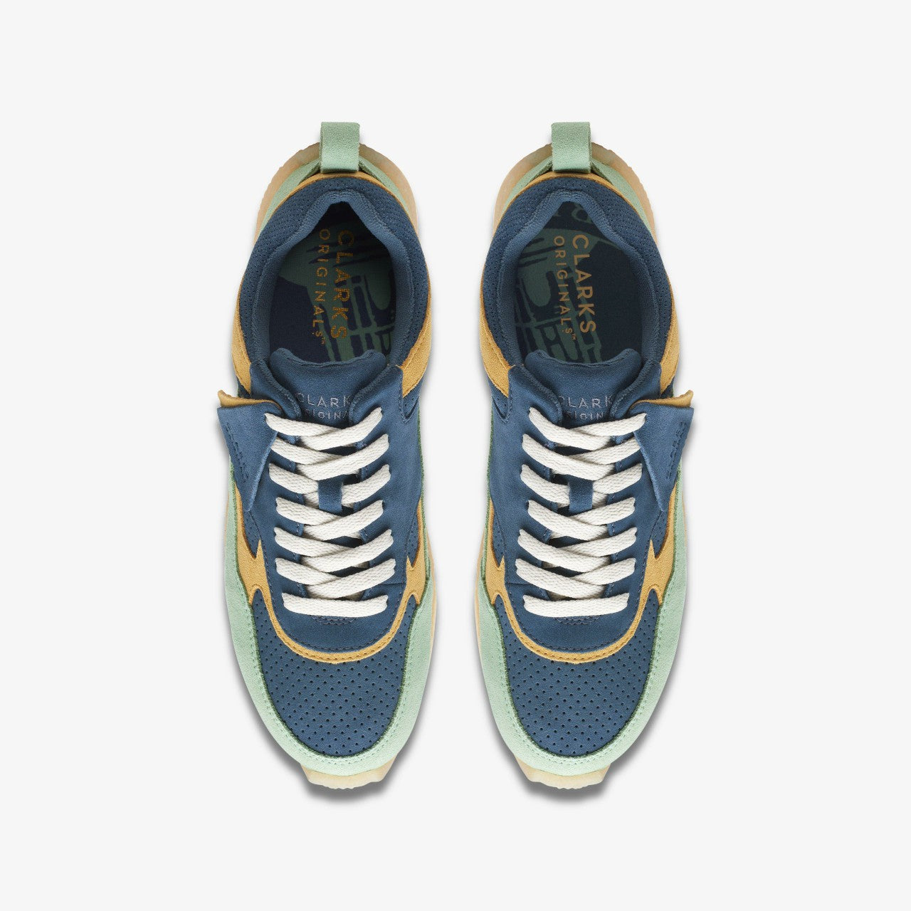 Lockhill Blue/Green Clarks Women|Men