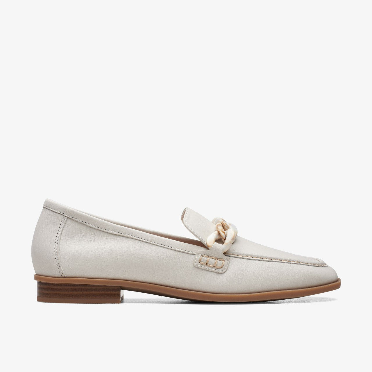 Sarafyna Iris Loafer White Leather Clarks Women