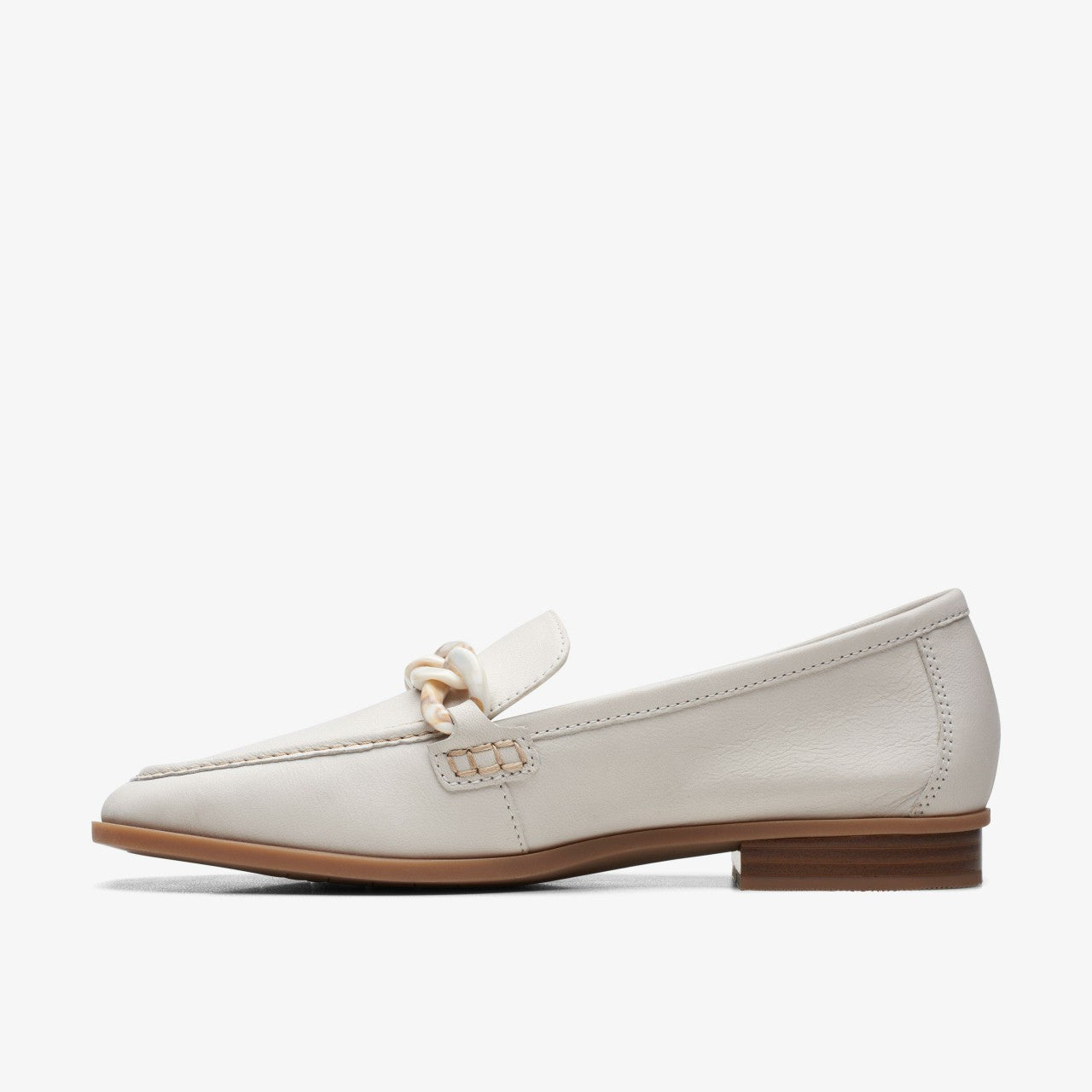 Sarafyna Iris Loafer White Leather Clarks Women