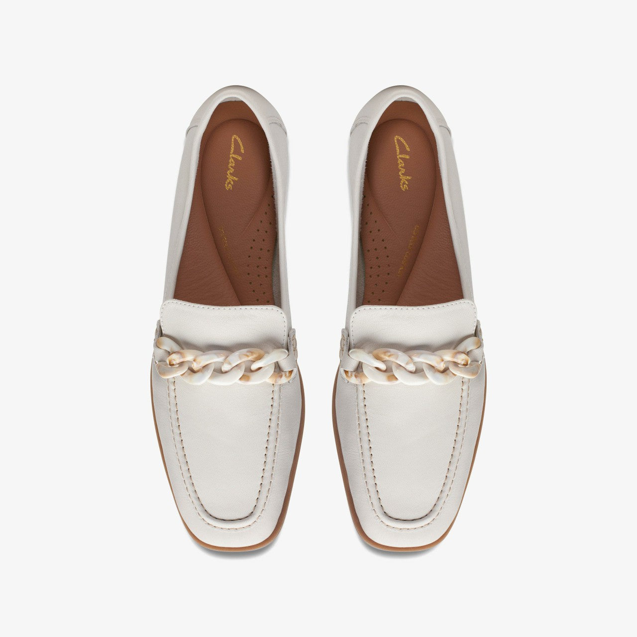 Sarafyna Iris Loafer White Leather Clarks Women