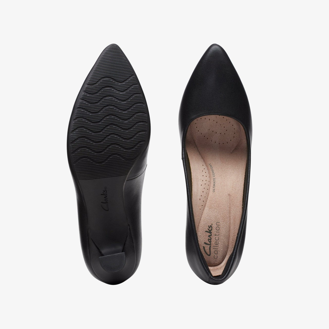 Kataleyna Gem Black Leather Clarks Women