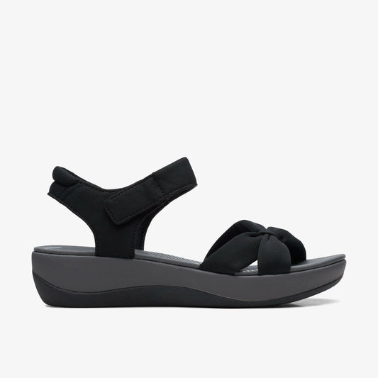 Arla Shore Black Textile Clarks Women