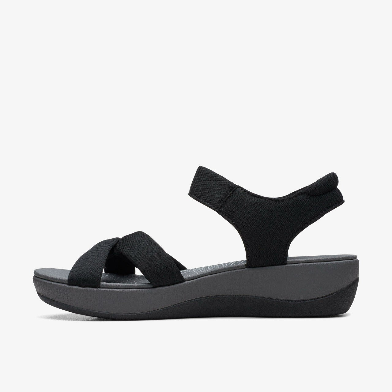 Arla Shore Black Textile Clarks Women