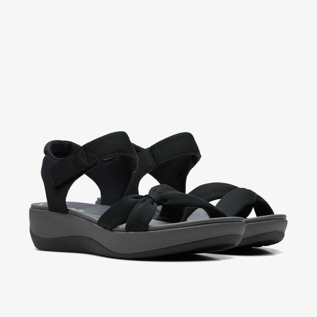Arla Shore Black Textile Clarks Women