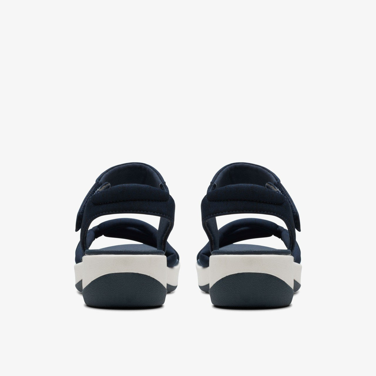 Arla Shore Navy Textile Clarks Women