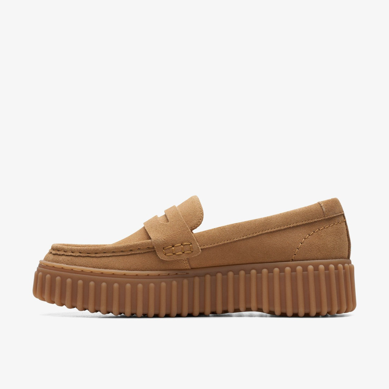 Torhill Penny Loafer Light Tan Suede Clarks Women