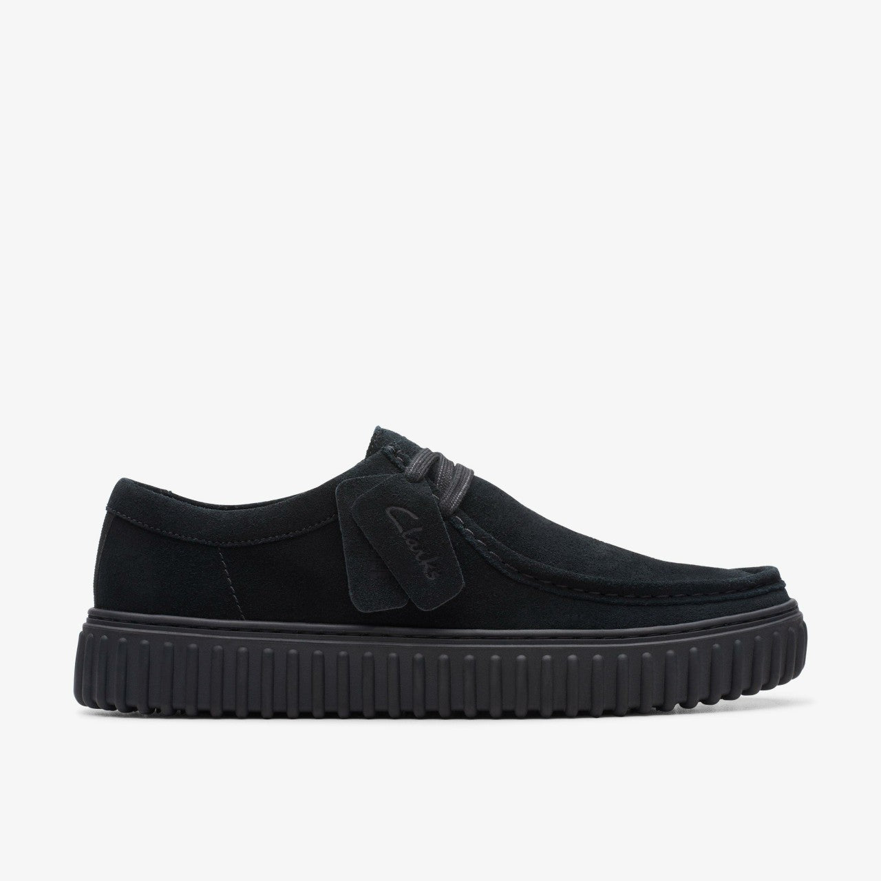 Torhill Lo Black Suede Clarks Men
